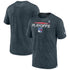 Fanatics Rangers 21-22 Playoff Authentic Pro Participant Tech Tee- Front and Back View