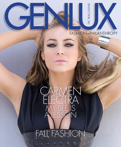 Carmen Electra loves MOONIK kimono dress at a fashion magazine photoshoot