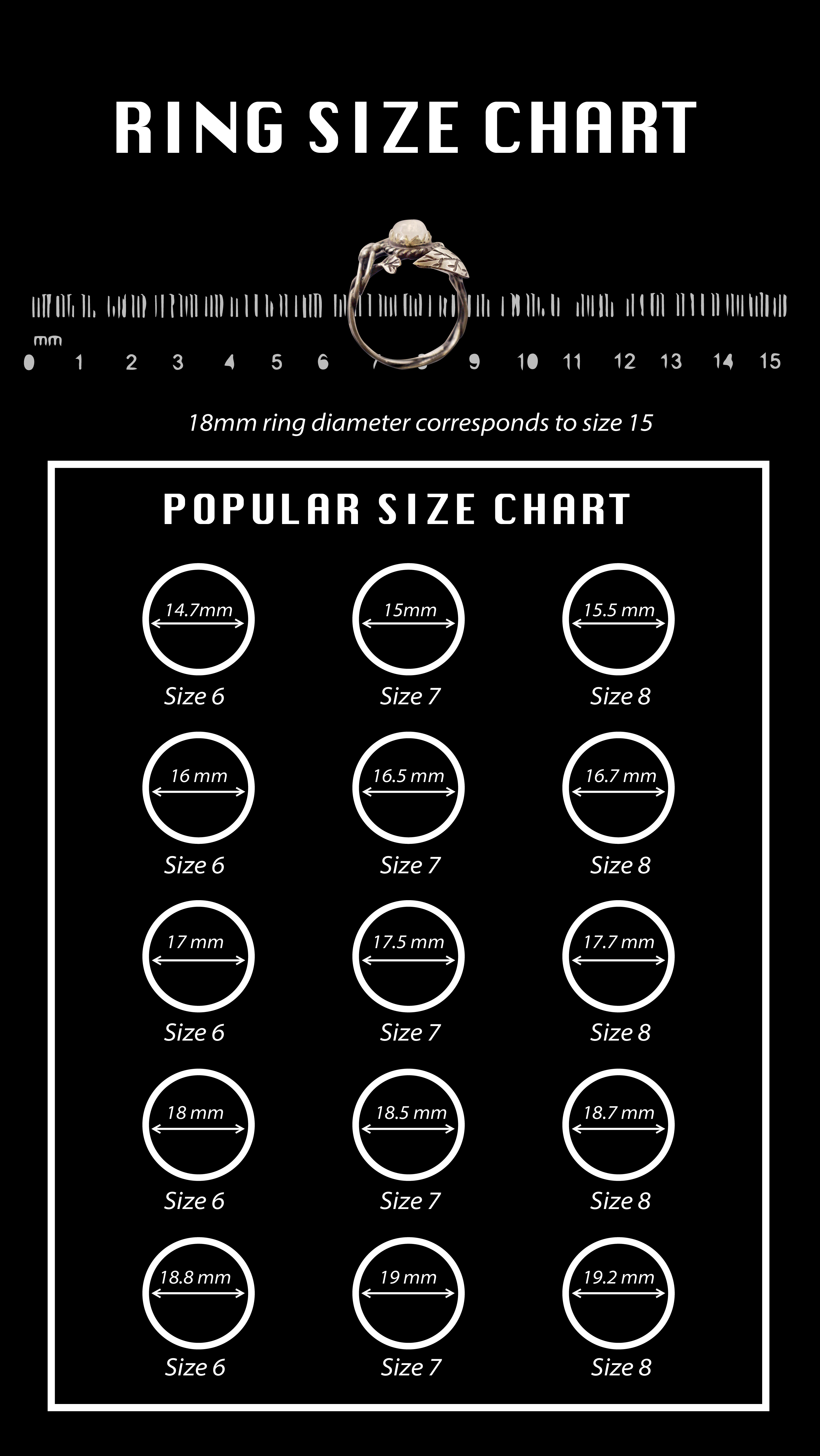 Ring Size Chart How To Measure Your Ring Size Men