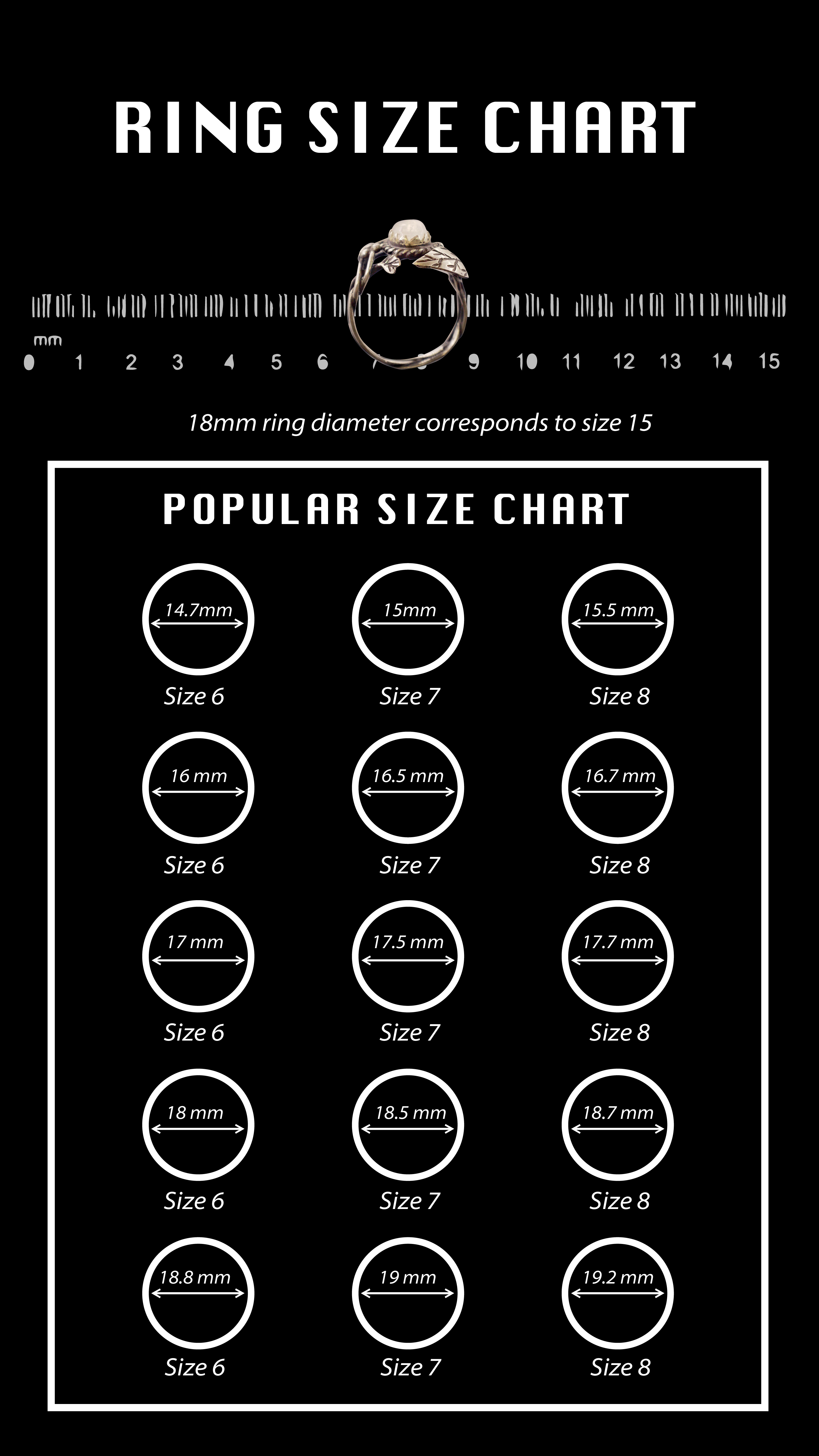 Ring Size Chart How To Measure Your Ring Size Men 2656