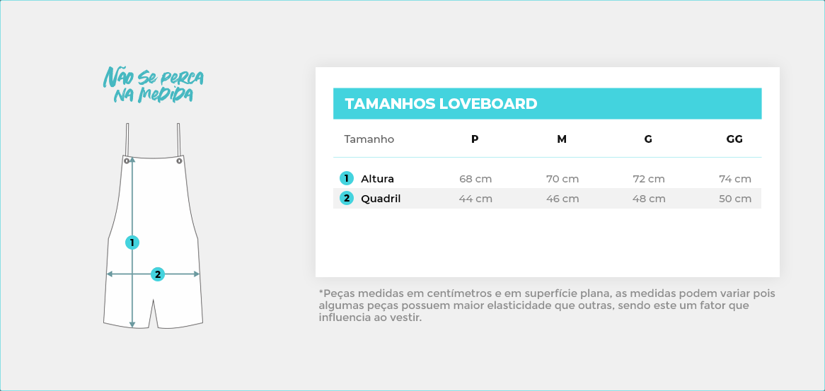 Tabela de medidas