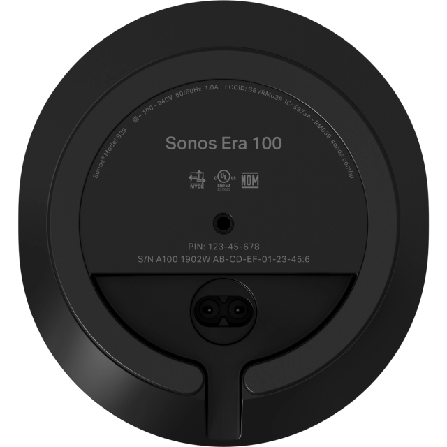 Sonos Era 100 Bluetooth Multiroom Speaker - Black | E10G1UK1BLKR2