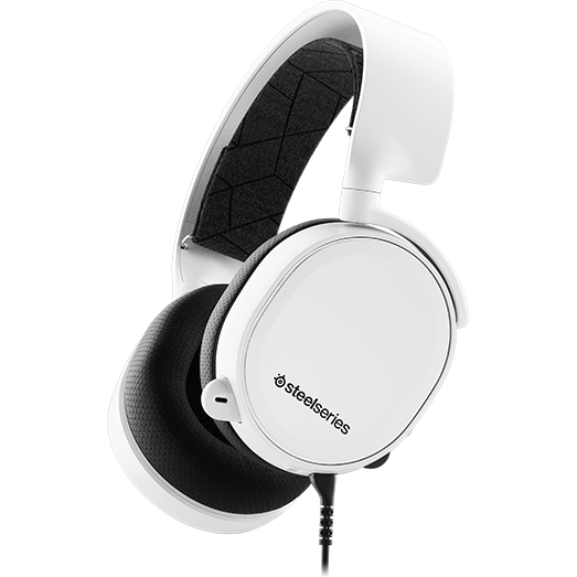 SteelSeries Arctis 3 Over-Ear Wired Stereo Gaming Headphone - White | 34-61506 (7256691900604)
