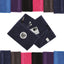 Egyptian Cotton 600GSM Embroidered Slogan Pocket Zip Navy Blue Gym Towel