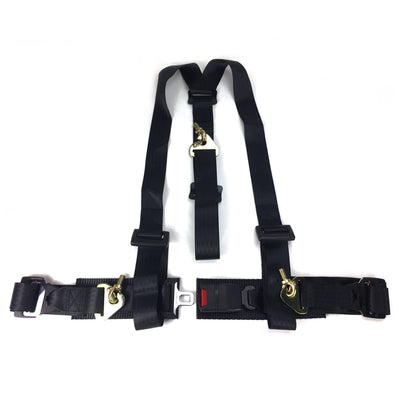 Seatbelt Solutions HL1203H1000 2-Point Retractable Lap Belt with 12 Sleeve, Black