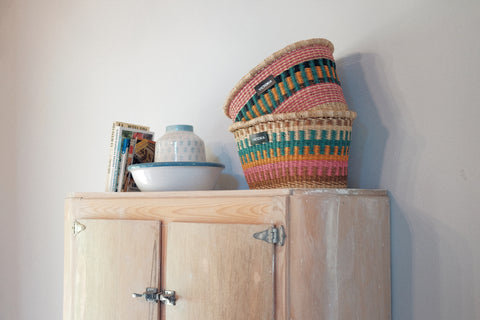 decorating ideas with baskets