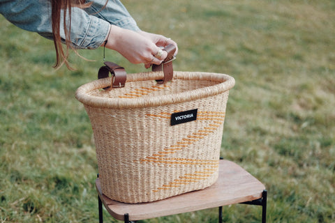 basket bolga zigzag victoria wicker