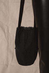 Maya - Hand-woven bucket bag in black (Copy) — Kmana