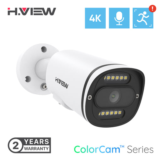 H.VIEW 8MP IP WiFi Security Camera , Smart H.265+, Built-in Mic 