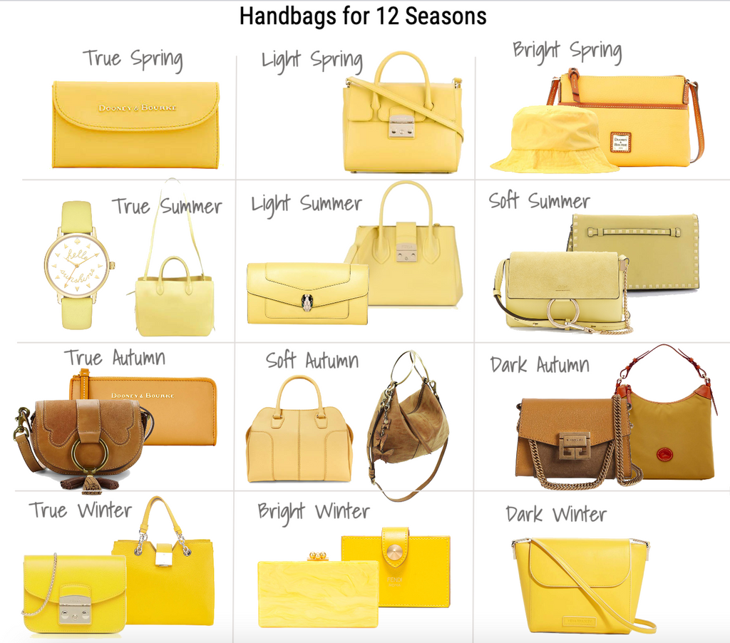 Yellow Handbags for the 12 Seasons