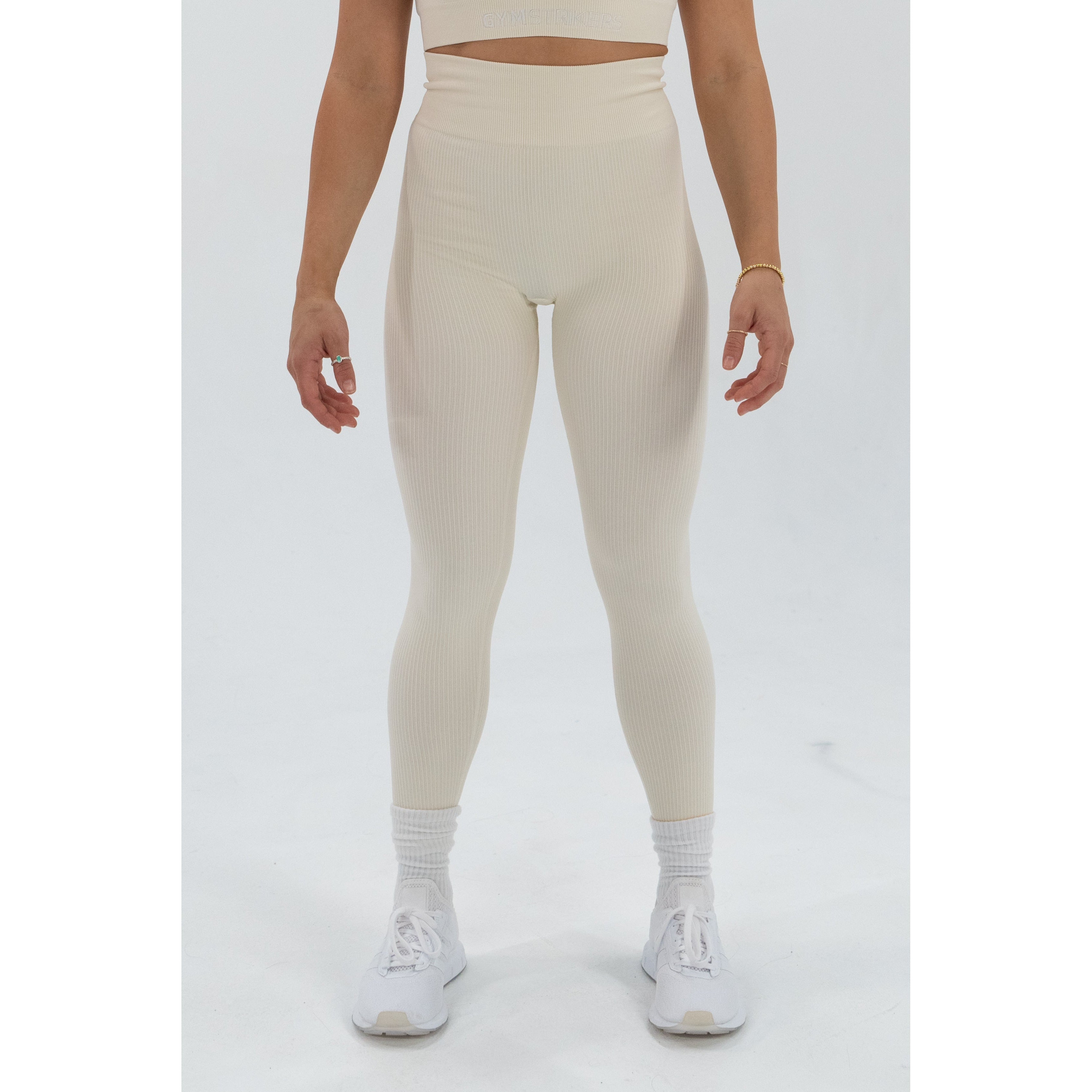 off white color leggings