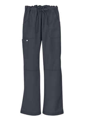 Butter-Soft Core By Ua™ Women's 6-Pocket Cargo Drawstring Scrub Pants -  Tall Size M Pewter Polyester/Cotton
