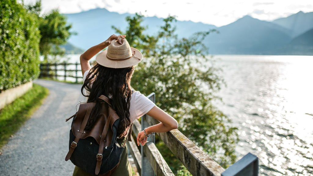 woman looking out into water