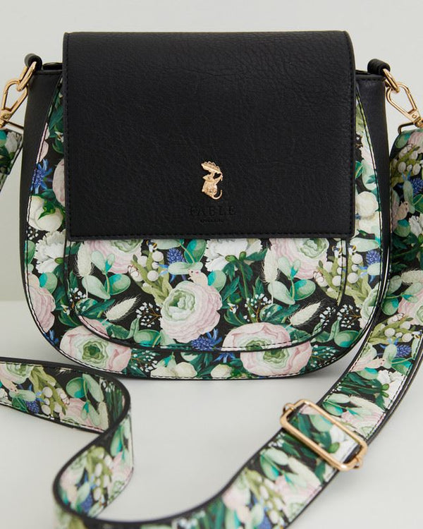 Fable England Chloe Circle Bag Embroidered Dormouse Navy (default)