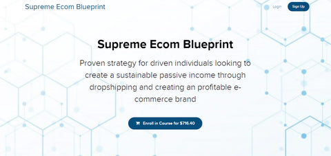 Supreme Ecom Blueprint paid dropshipping course