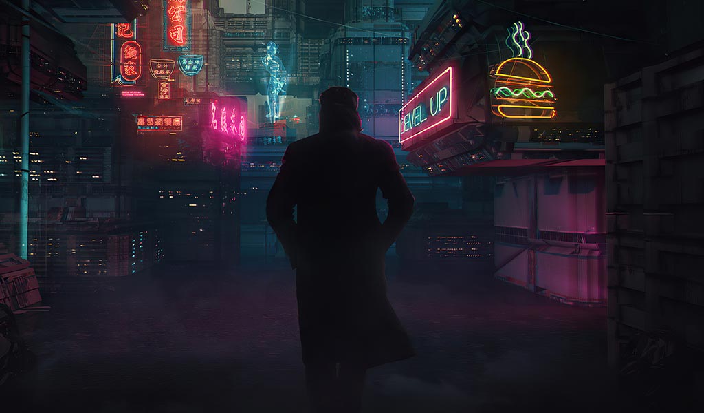 cyberpunk style is an inspiration for blade runner movie