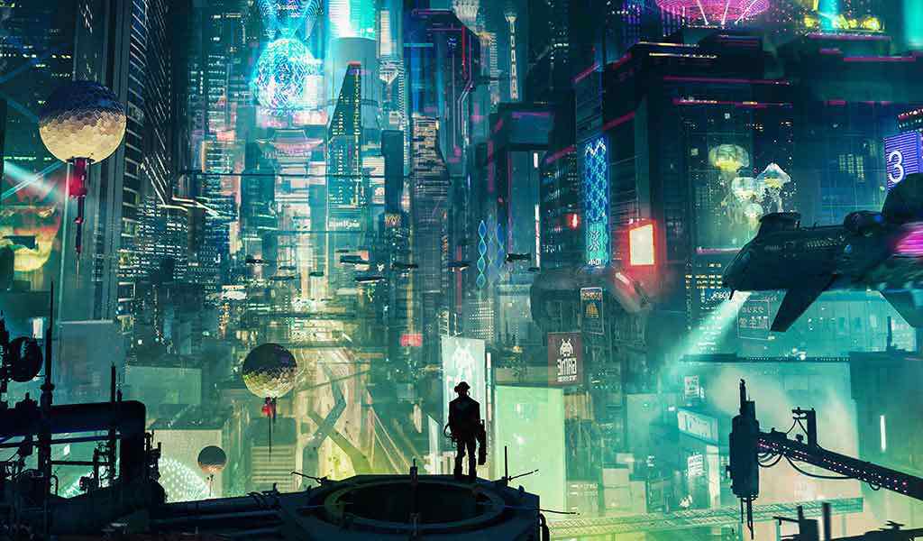 Cyberpunk-city