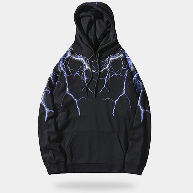 Lightning Hoodie | Techwear Sweatshirt – Karnage Streetwear
