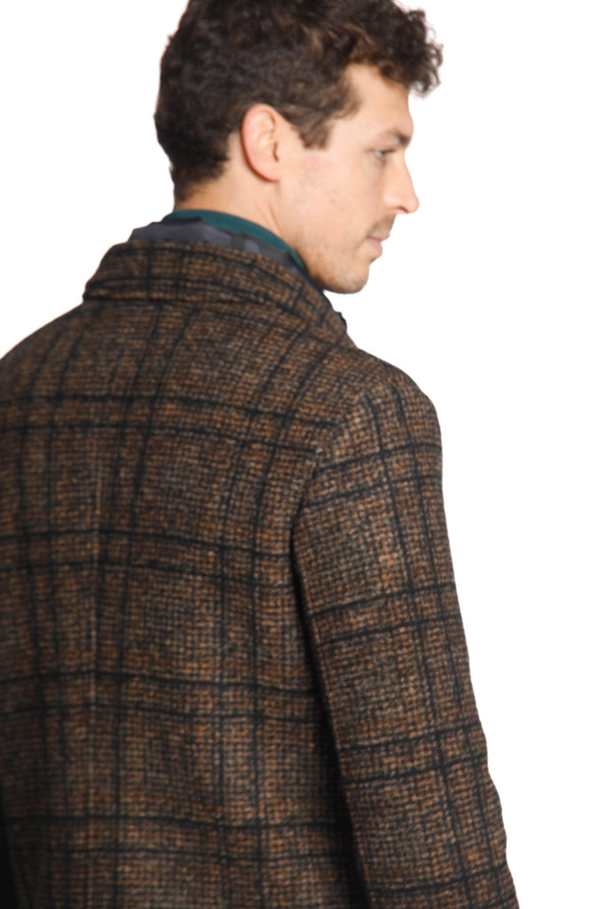 Los Angeles Manteau homme en laine avec motif résca - Mason's