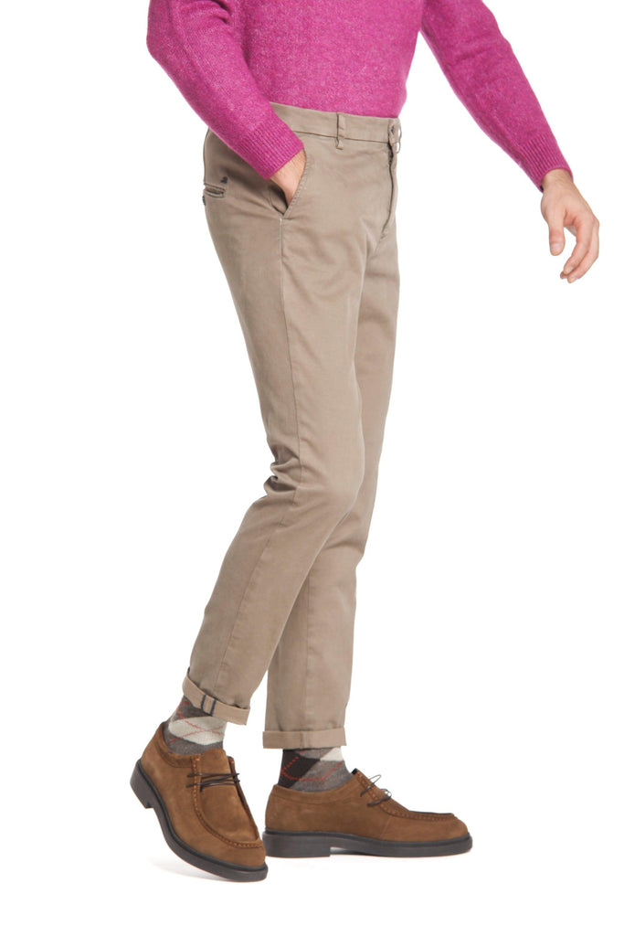 CARROT FIT TROUSERS WITH BELT - Light khaki