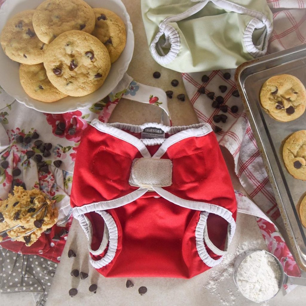 image of diapers and cookies