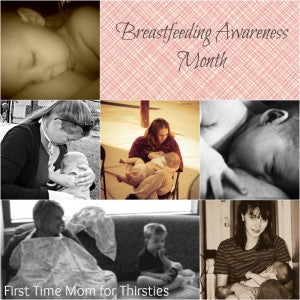 Breastfeeding awareness month.Thirsties