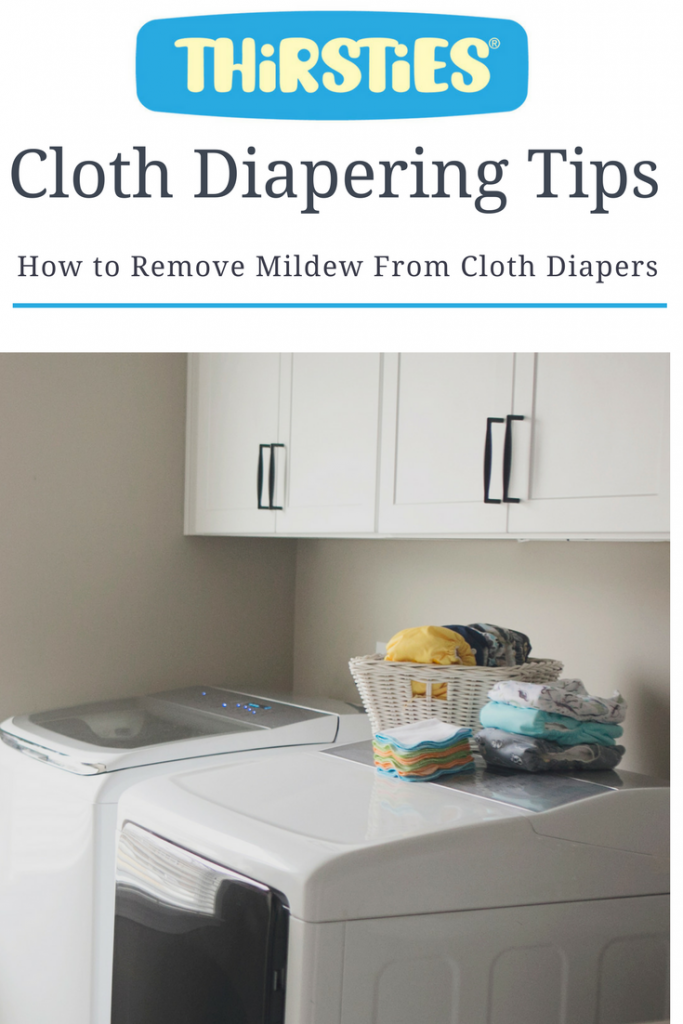 how to remove mildew from cloth diapers