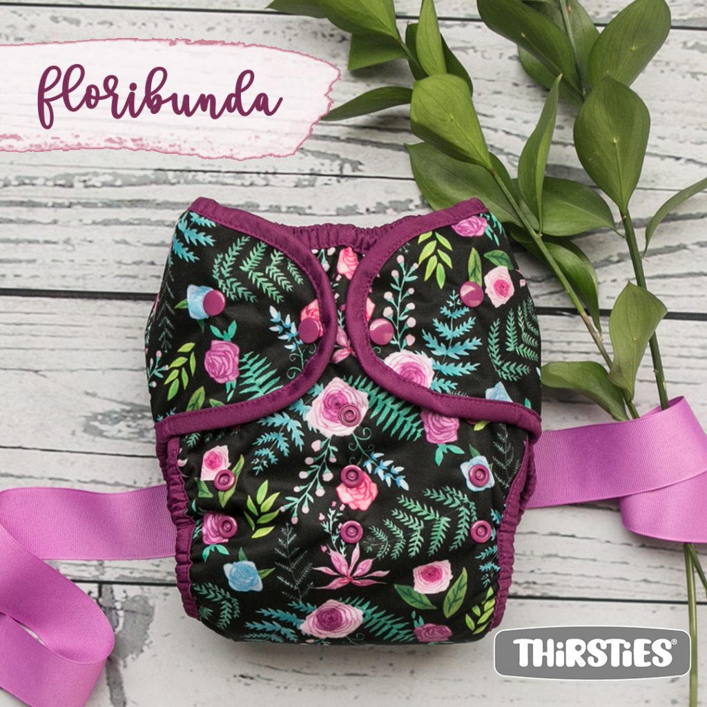 image of floral diaper