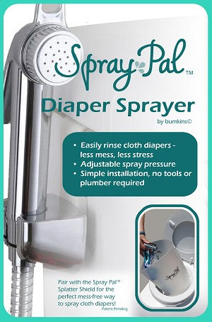 image of a silver diaper sprayer