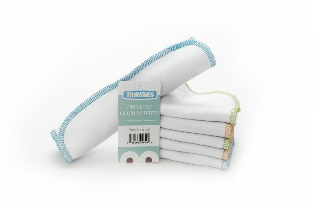 image of rolled up cloth wipes