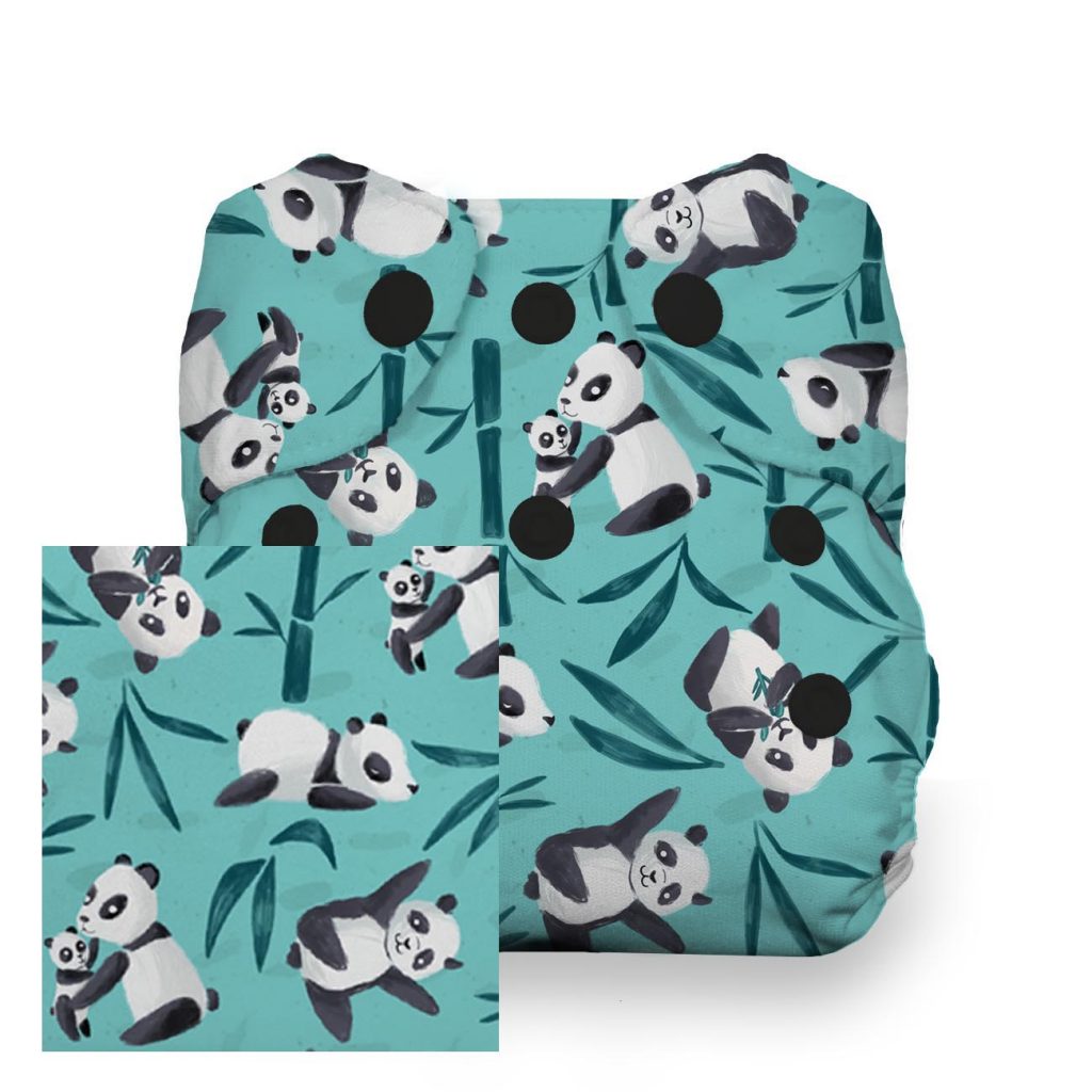 image of diaper with pandas