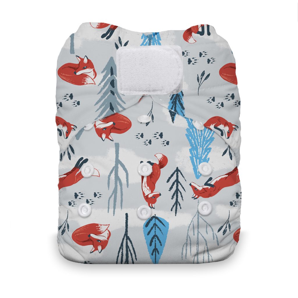 image of diaper with fox print