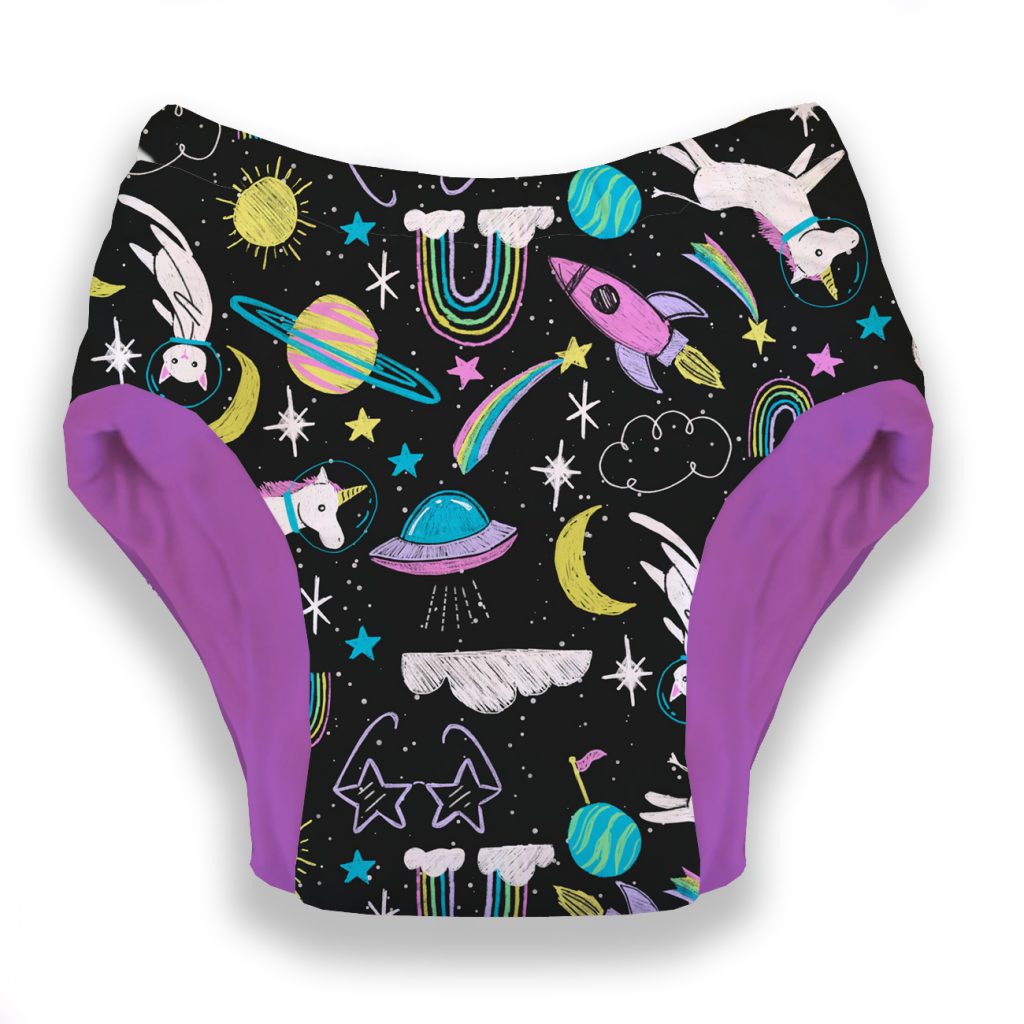 cloth diaper with galaxy print