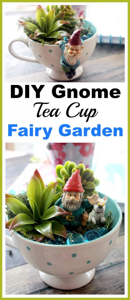 gnome fairy garden DIY