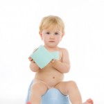 image of baby on potty