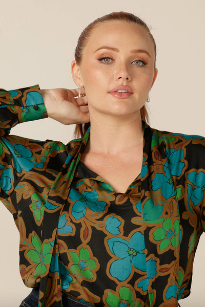 Matisse Shirt in Secret Garden Satin