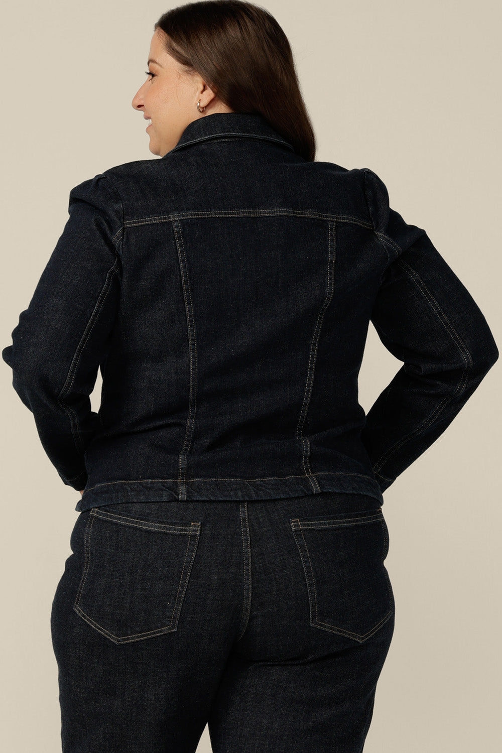 Brady Tailored Jacket in Midnight Denim