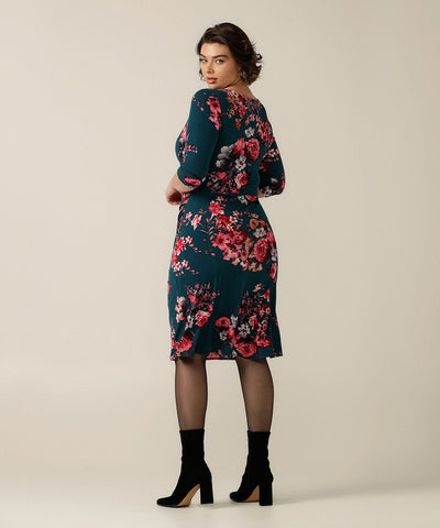 fitted fixed wrap dress