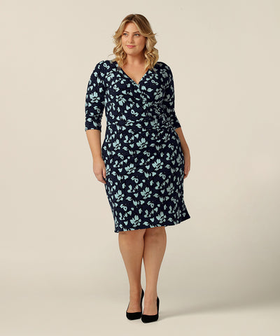 fitted fixed wrap dress