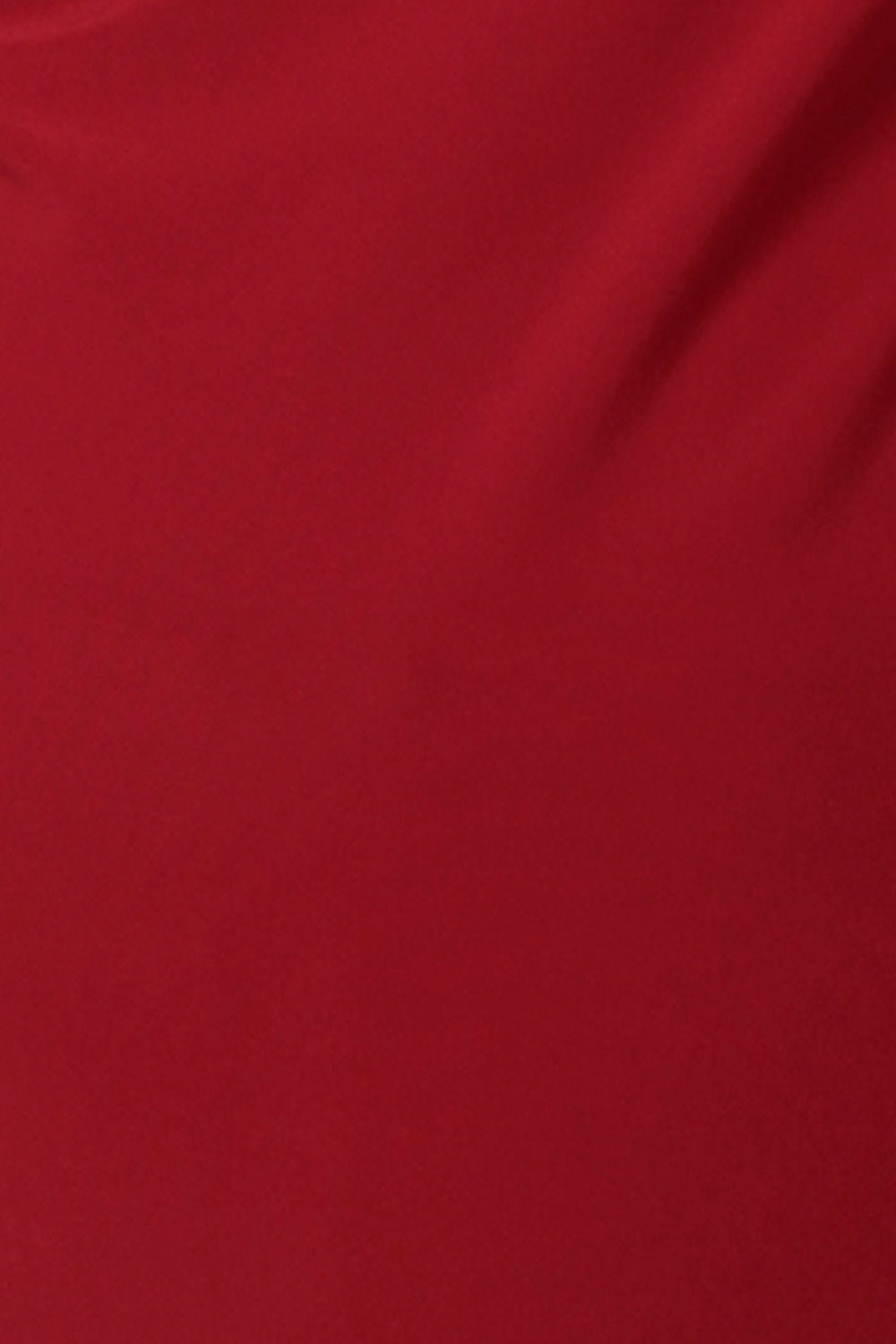 fabric swatch of dry-touch jersey in Flame red used by Australia and New Zealand clothing label, L&F in a range of women's long sleeve tops.