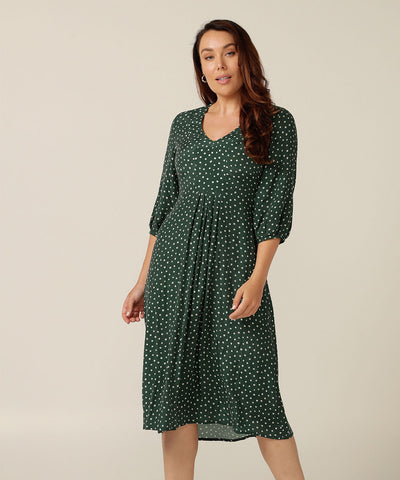 Daphne Dress in Hunter Spot