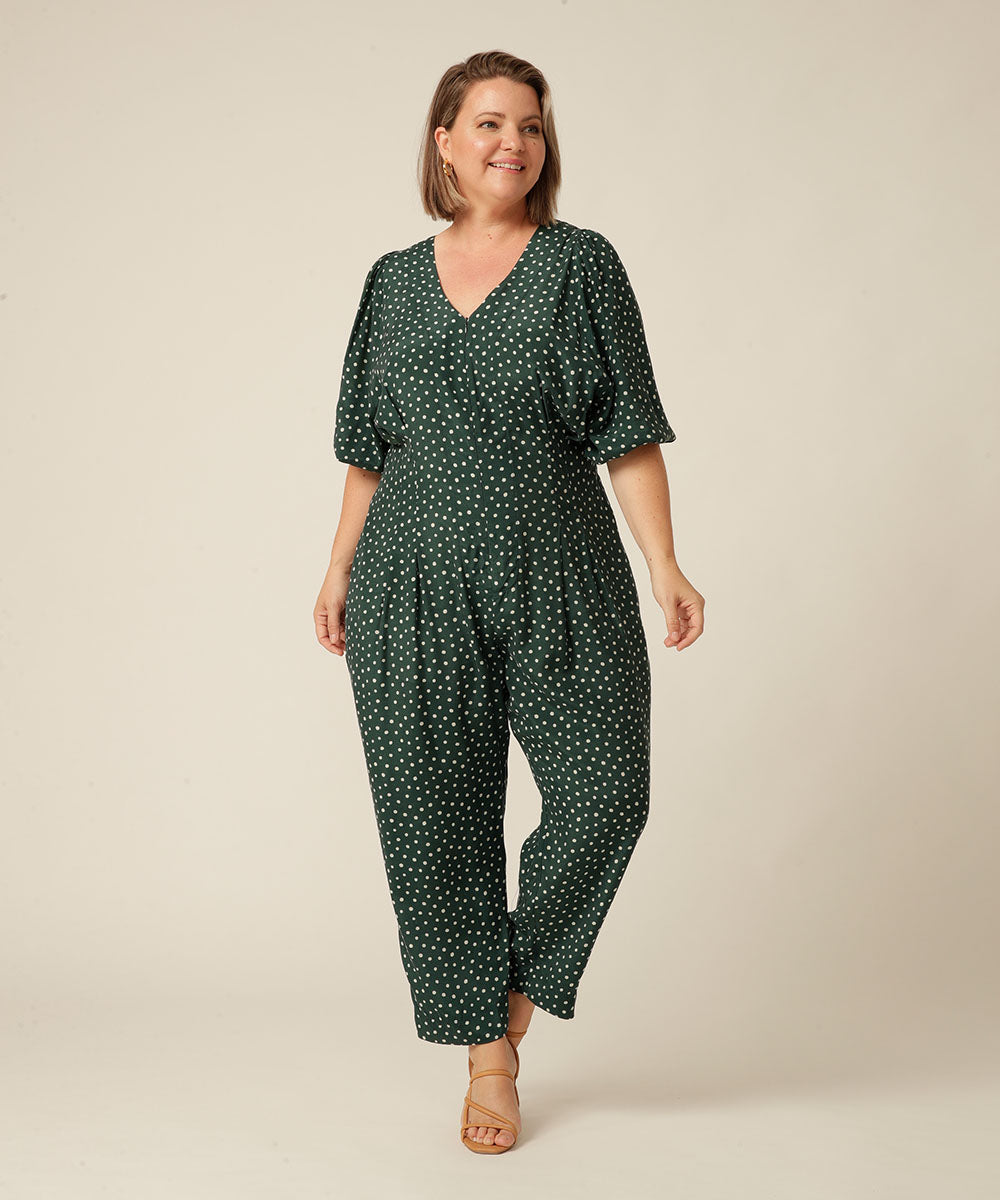 Parker Jumpsuit in Hunter Spot