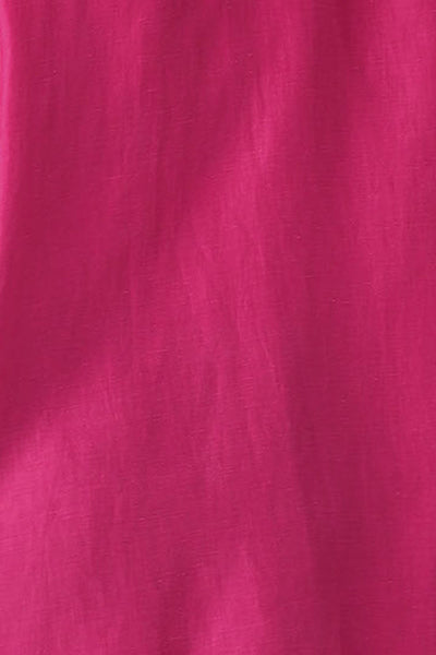 swatch of fuchsia linen