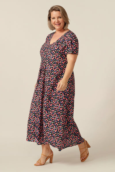 Luxe flowing summer maxi dress, in breathable, lightweight eco-conscious fabric