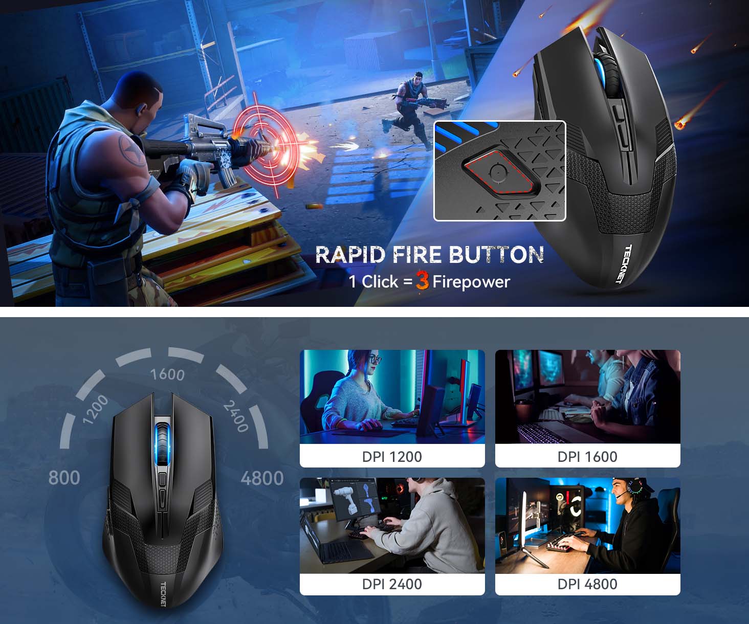 wireless game mouse