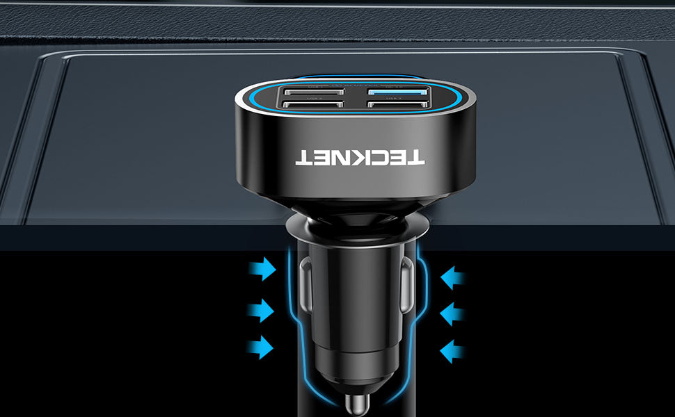 Thlevel Dual USB Charger Socket, Dual 5V/4.2A USB Car Charger Power Outlet  with