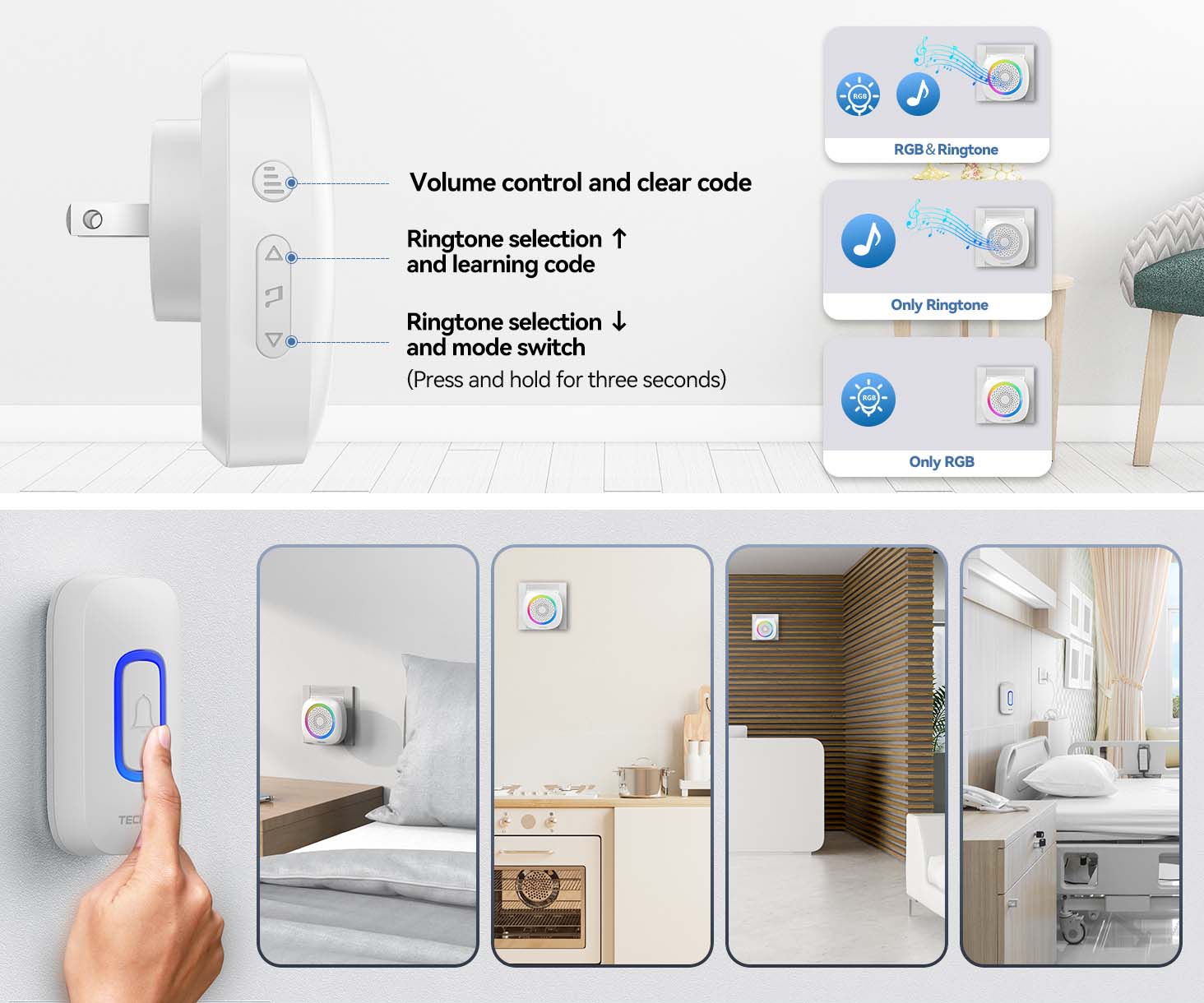 TECKNET Wireless Doorbell