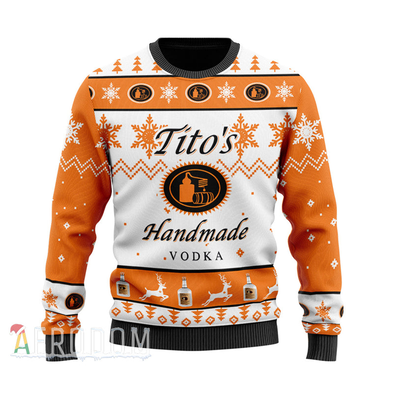 tito's christmas sweatshirt