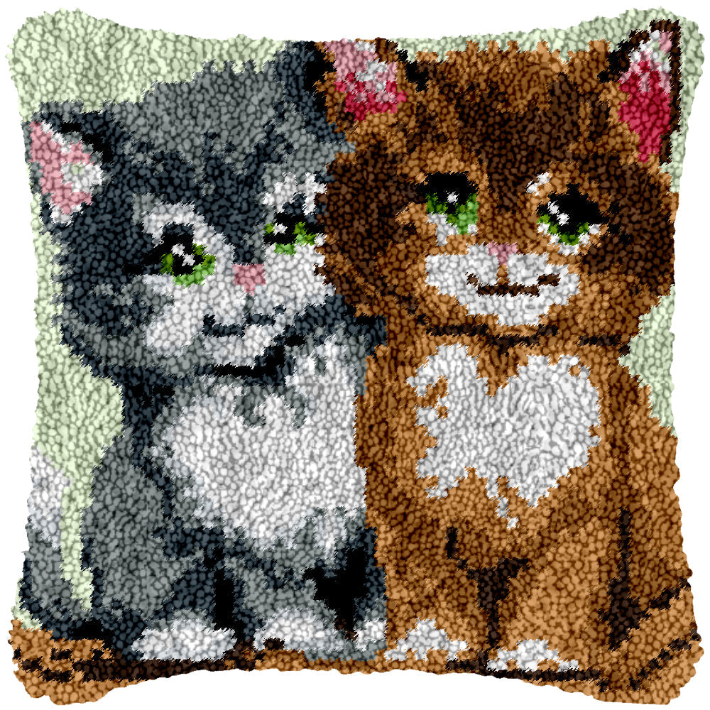 Play with Us! Latch Hook Pillowcase by Heartful Crafts