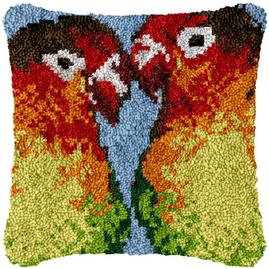 Hummingbird Latch Hook Pillow Kit